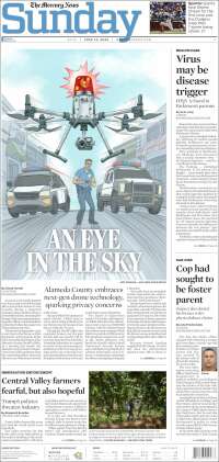 Portada de San Jose Mercury News (USA)
