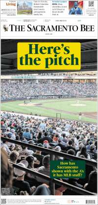 Portada de The Sacramento Bee (USA)