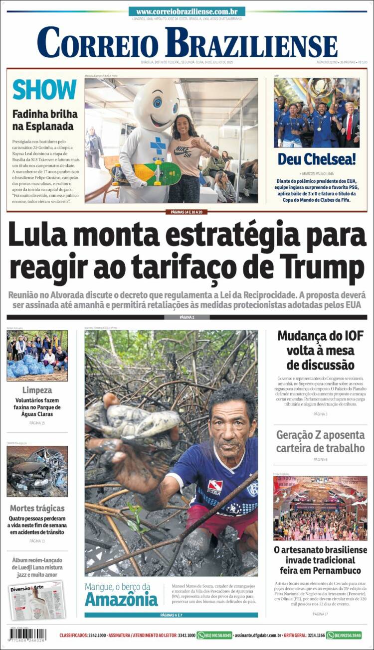 Portada de Correio Braziliense (Brasil)