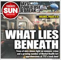 Portada de The Toronto Sun (Canada)