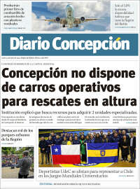 Portada de Diario de Concepción (Chili)