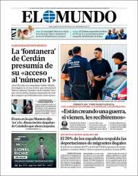 Portada de El Mundo (Spain)