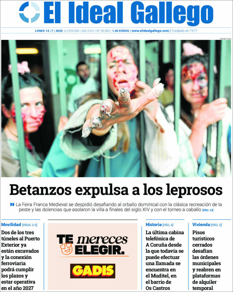 Portada de El Ideal Gallego (España)