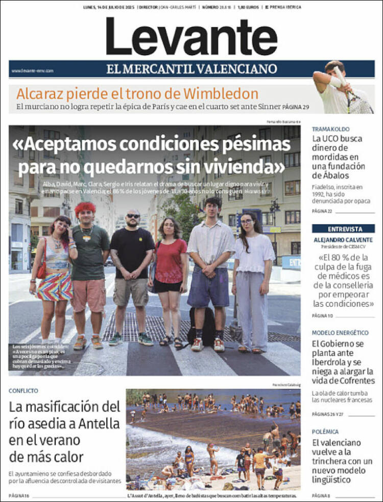 Portada de Levante (España)