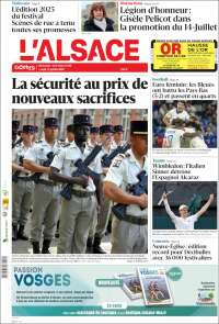 Portada de Journal L'Alsace (France)