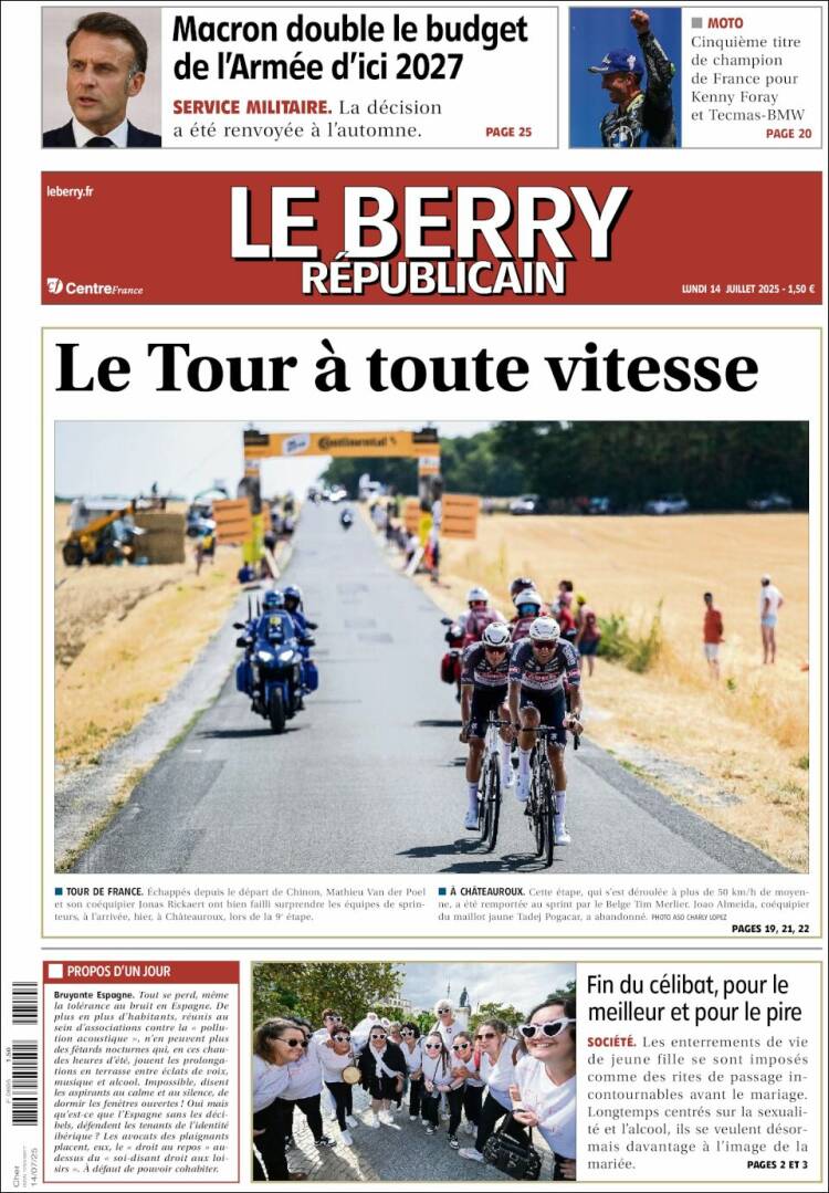 Portada de Berry Republicain (France)
