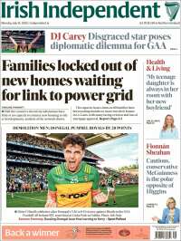 Portada de Irish Independent (Ireland)