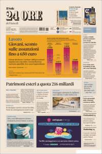 Portada de Il Sole 24 ORE (Italy)