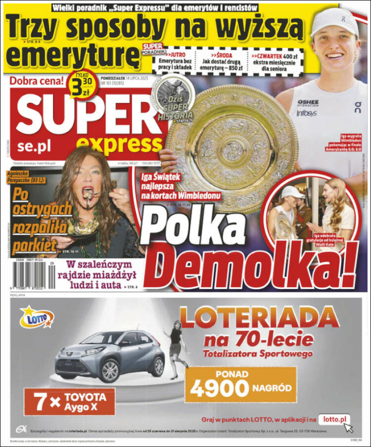 Portada de Super Express (Pologne)