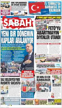 Portada de Sabah (Turquía)