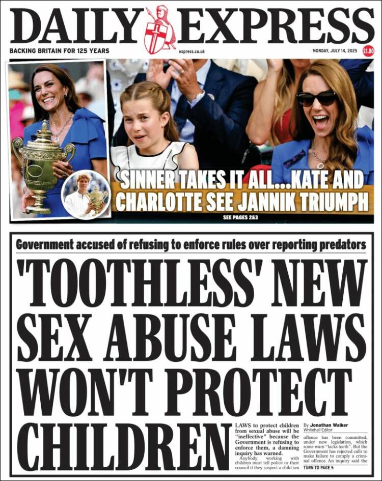 Portada de Daily Express (United Kingdom)