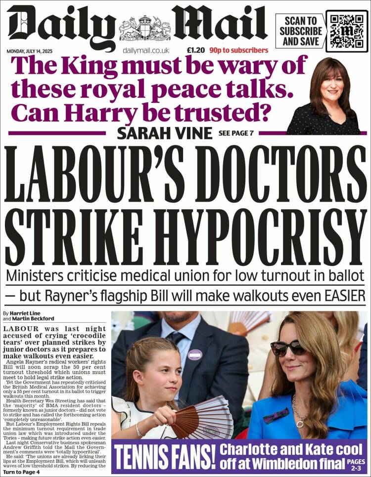Portada de Daily Mail (United Kingdom)