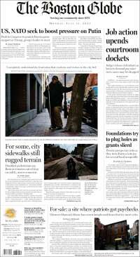 Portada de Boston Globe (USA)