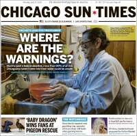 Portada de Chicago Sun-Times (USA)