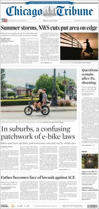 Portada de Chicago Tribune (USA)
