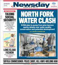 Portada de Newsday (USA)