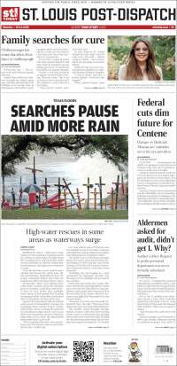 Portada de St. Louis Post-Dispatch (USA)
