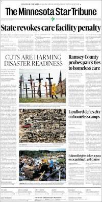 Portada de Star Tribune (USA)
