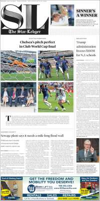Portada de Star-Ledger (USA)