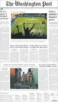 Portada de The Washington Post (USA)
