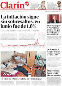 Portada de Clarín (Argentine)