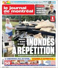 Portada de Le Journal de Montréal (Canada)