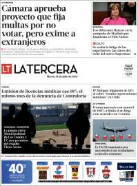 Portada de La Tercera (Chile)