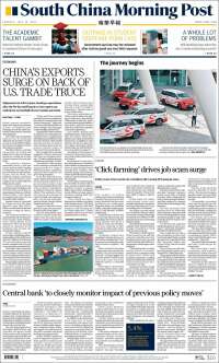Portada de South China Morning Post (Chine)