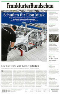Portada de Frankfurter Rundschau (Germany)