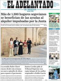 Portada de El Adelantado de Segovia (Spain)
