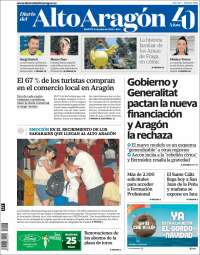 Portada de Diario del AltoAragón (Spain)