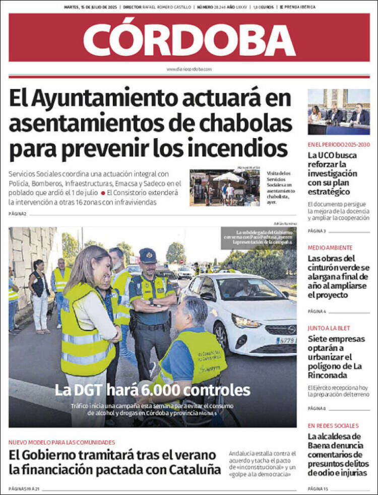 Portada de Diario de Córdoba (Spain)