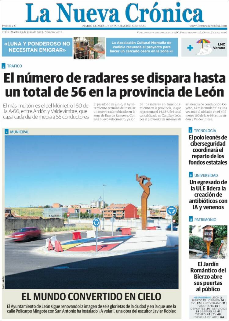 Portada de La Nueva Crónica (España)