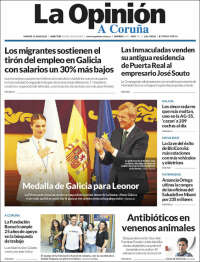 Portada de La Opinión de A Coruña (Spain)