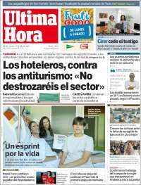 Portada de Última Hora (Espagne)