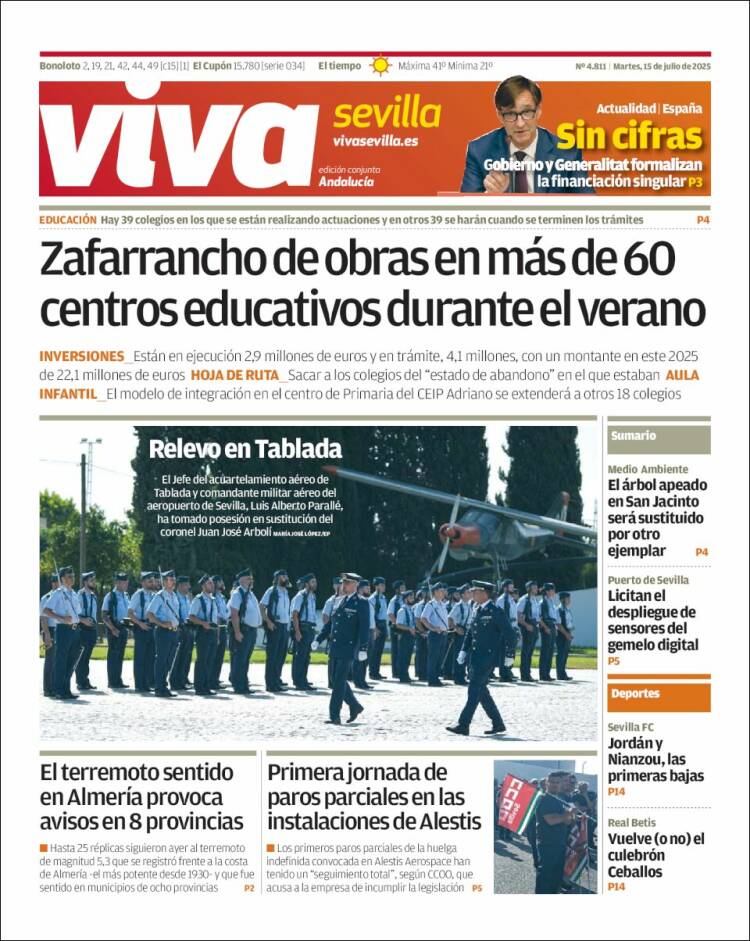 Portada de Viva Sevilla (España)