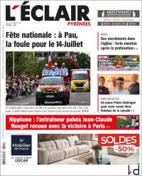 Portada de L'Eclair des Pyrénées (France)