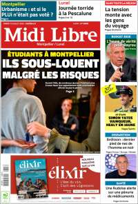 Portada de Midi Libre (Francia)