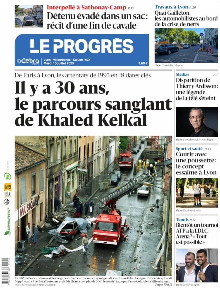 Portada de Progres de Fecamp (Francia)