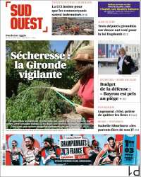 Portada de Sud Ouest (France)