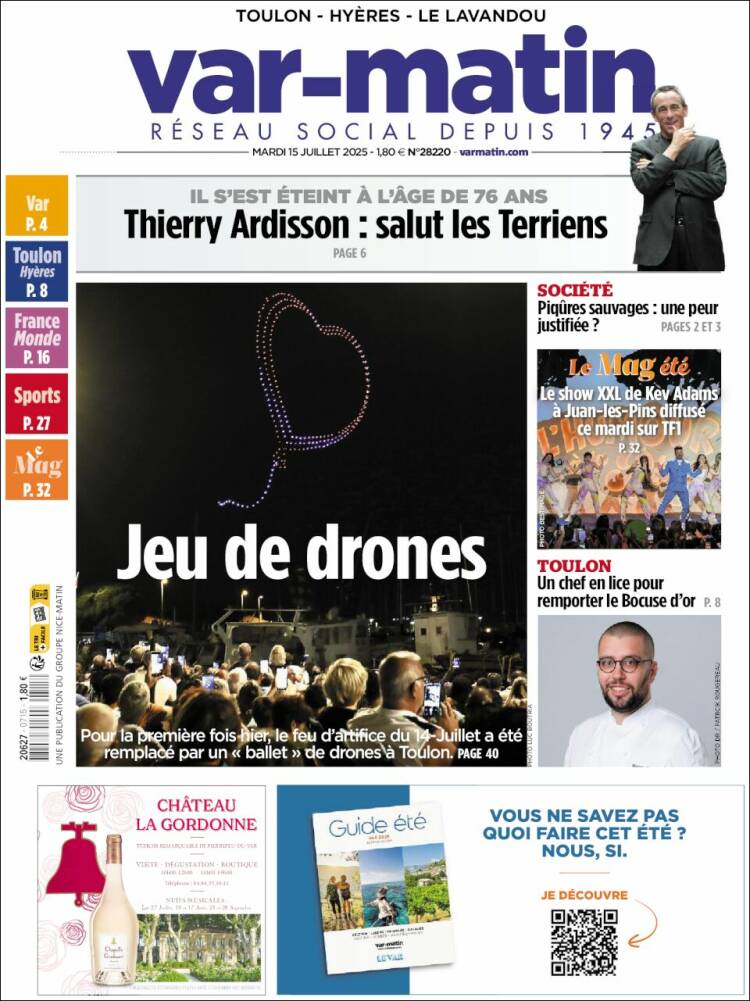 Portada de Var-Matin (France)