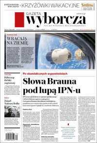 Portada de Gazeta Wyborcza (Polonia)