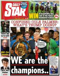 Portada de Daily Star (United Kingdom)