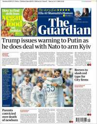 Portada de The Guardian (United Kingdom)