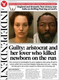 Portada de The Independent (United Kingdom)