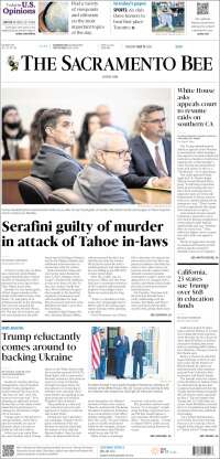 Portada de The Sacramento Bee (USA)