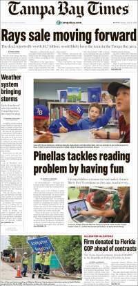 Portada de Tampa Bay Times (USA)