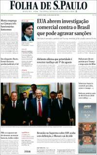 Portada de Folha de São Paulo (Brasil)