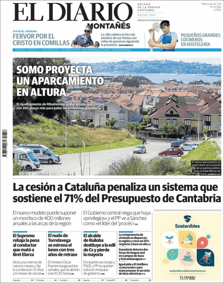 Portada de El Diario Montañés (Spain)