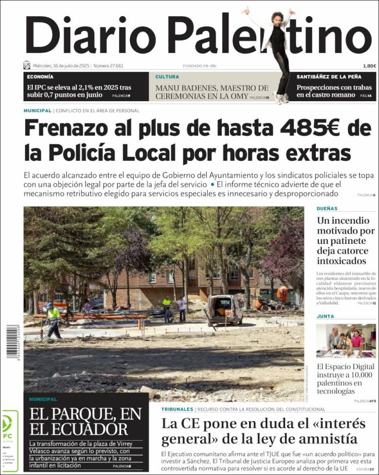 Portada de Diario Palentino (Spain)